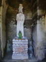 Jan Hus: Symbolická socha s plameny hranice v Kostnici.