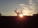 Nádherný západ Slunce nad chráněným územím Malhotky.