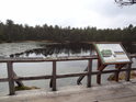 Vyhlídková plošina na břehu Velkého mechového jezírka.