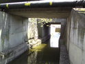 Pod mostem teče potok jménem Biřička.