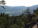 Úžasný pohled ze Suchých skal na Vranové.